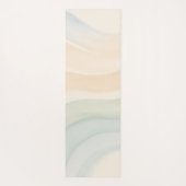 Boho Waves Mindful Calming Minimalist Yogamat (Achterkant)