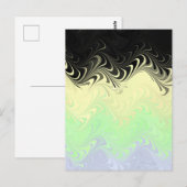 Boho Wavy Marmer Abstract Cassgender Pride Vlag Briefkaart (Voorkant / Achterkant)