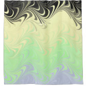 Boho Wavy Marmer Abstract Cassgender Pride Vlag Douchegordijn (Voorkant)