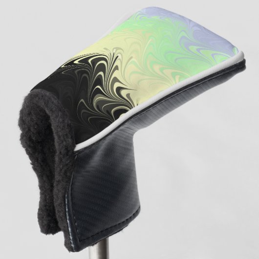 Boho Wavy Marmer Abstract Cassgender Pride Vlag Golfheadcover (3/4 voorkant)
