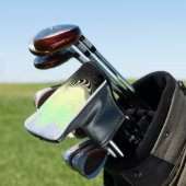 Boho Wavy Marmer Abstract Cassgender Pride Vlag Golfheadcover (Insitu)