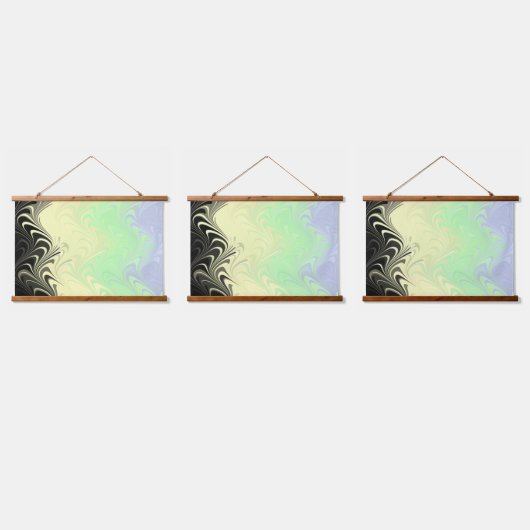 Boho Wavy Marmer Abstract Cassgender Pride Vlag Hangend Wandkleed (Driedubbel)