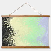 Boho Wavy Marmer Abstract Cassgender Pride Vlag Hangend Wandkleed (Voorkant 2)