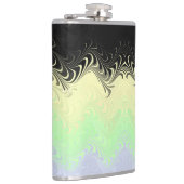 Boho Wavy Marmer Abstract Cassgender Pride Vlag Heupfles (Rechts)
