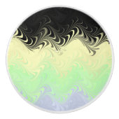 Boho Wavy Marmer Abstract Cassgender Pride Vlag Keramische Knop (Voorkant)