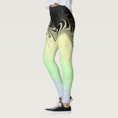 Boho Wavy Marmer Abstract Cassgender Pride Vlag Leggings (Links)