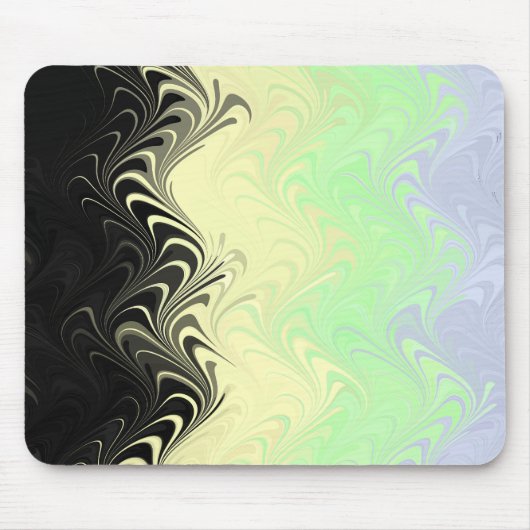 Boho Wavy Marmer Abstract Cassgender Pride Vlag Muismat (Voorkant)