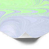 Boho Wavy Marmer Abstract Cassgender Pride Vlag Perfect Poster (Hoek)