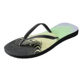 Boho Wavy Marmer Abstract Cassgender Pride Vlag Teenslippers (Schuin)