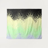 Boho Wavy Marmer Abstract Cassgender Pride Vlag Wandkleed (Voorkant (horizontaal))