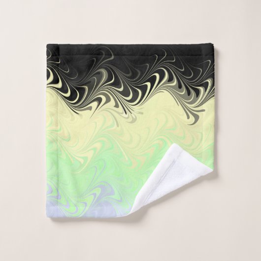Boho Wavy Marmer Abstract Cassgender Pride Vlag Washandje (Wasdoekje)