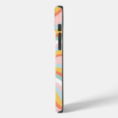 Boho Wavy Sun Rays Retro Design Case-Mate iPhone Case (Achterkant / Links)