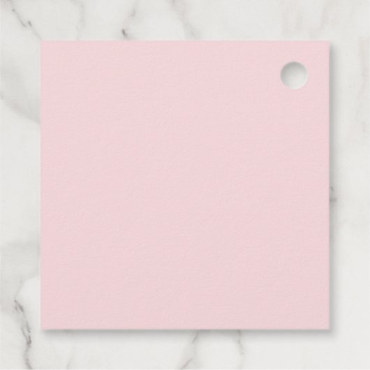 Boho Wavy Terracotta & Blush Dank u Baby shower Bedankjes Labels (Achterkant)