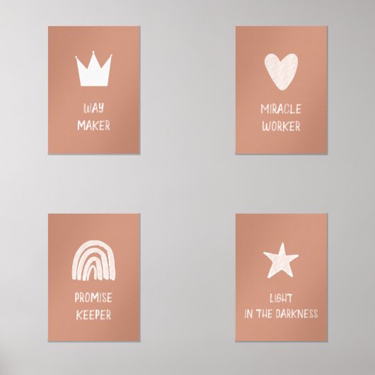 Boho Way maker poster set van 4 (Voorkant)