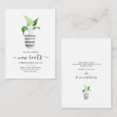 Boho we hebben nieuwe wortels met botanische beweg notitiekaartje (Voorkant / Achterkant)