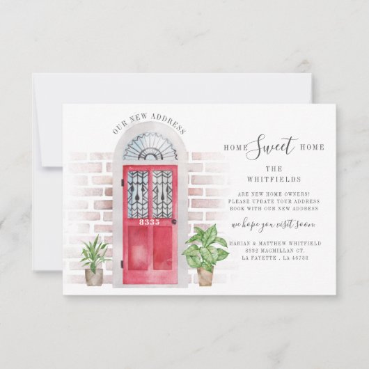 Boho We hebben Potted Planten Moving Announcement (Voorkant)