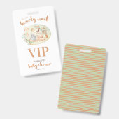 Boho we kunnen het Baby shower afwachten Badge (Voor- en achterkant)