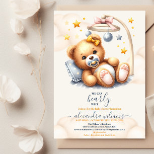 Boho we kunnen het Baby shower afwachten Kaart