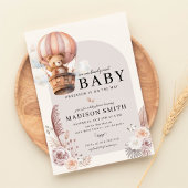 Boho we kunnen het Baby shower afwachten Kaart