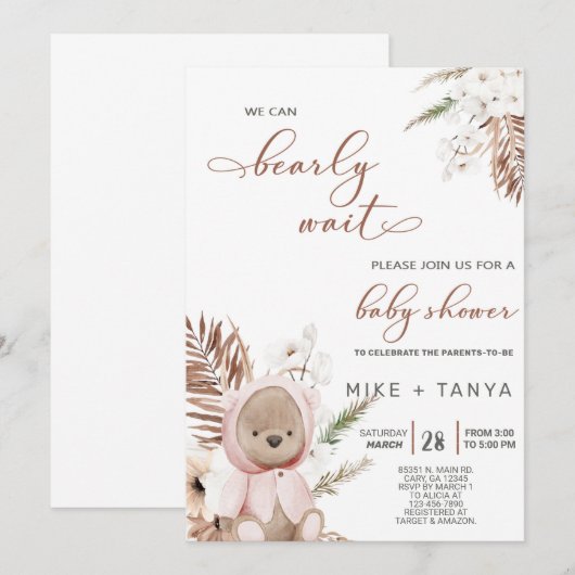 Boho we kunnen snel wachten op de uitnodiging van (Voorkant / Achterkant)