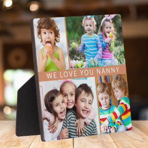 Boho We Love Nanny 4 Fotocollage Terracotta Fotoplaat