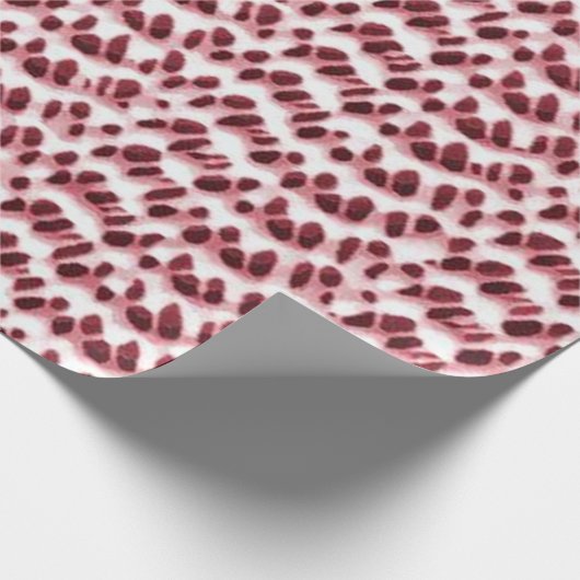 Boho Weave Faux Texture-Red Cadeaupapier (Hoek)