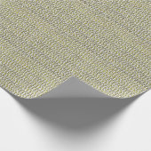 Boho Weave Faux Texture-Yellow Cadeaupapier (Hoek)