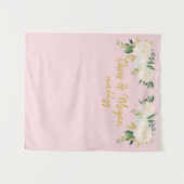 Boho Wedding Backdrop Roze Gold Foto Booth Prop Wandkleed (Voorkant (horizontaal))