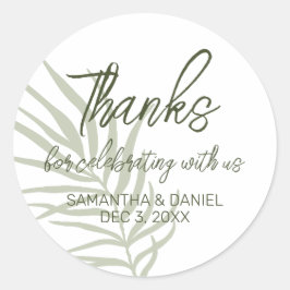 Boho Wedding Bedankt Ronde Sticker