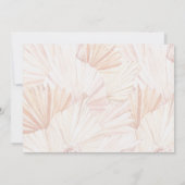 Boho Wedding Bohemian Pampas Grass Couple Foto Kaart (Achterkant)