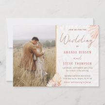 Boho Wedding Bohemian Pampas Grass Couple Foto