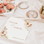 Boho Wedding Cocktail Paper Napkin Servet<br><div class="desc">Deze mooie papieren luiers zijn voorzien van een prachtig boho-design met een oorvol, woestijnkleurensysteem - perfect voor een bruiloft die verzadigd is in neutrale tonen en een prachtige manier om de cocktail, het eten of het dessert tafel van je evenement te accentueren! Pas de tekstkleuren en de tekst eenvoudig aan...</div>