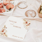 Boho Wedding Cocktail Paper Napkin Servet