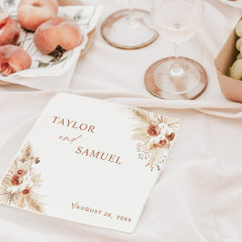 Boho Wedding Cocktail Paper Napkin Servet