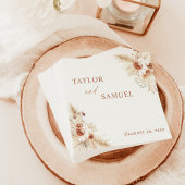 Boho Wedding Cocktail Paper Napkin Servet