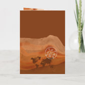 Boho Wedding Destination Passport Map Terracotta (Achterkant)