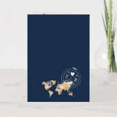 Boho Wedding Destination Passport Wereldkaart (Achterkant)