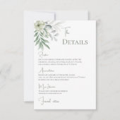 Boho Wedding Details Bedankkaart (Voorkant)