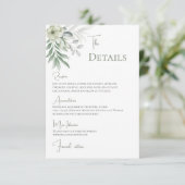 Boho Wedding Details Bedankkaart (Staand voorkant)