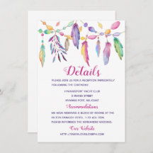 Boho Wedding Details Feathers Paars Indi