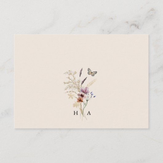 Boho Wedding Details Informatiekaartje (Achterkant)