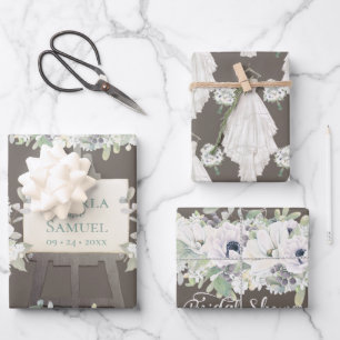 Boho Wedding Dress Casual Waterverf Vrijgezellenfe Inpakpapier Vel