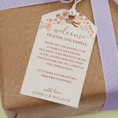 Boho Wedding Elegant Script for Guests Welcome Bag Cadeaulabel