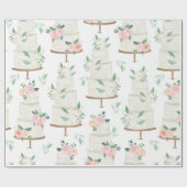 Boho Wedding Elegant Waterverf Cadeaupapier (Vlak)