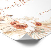 Boho Wedding Guestbook | Arch Pampas Grass Poster (Hoek)