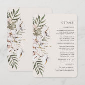 Boho Wedding Informatiekaartje (Voorkant / Achterkant)