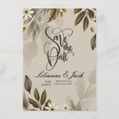 Boho Wedding Invitation Kaart (Voorkant)
