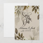 Boho Wedding Invitation Kaart (Voorkant / Achterkant)