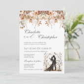 Boho Wedding Invitation Kaart (Staand voorkant)