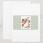 Boho Wedding Invitation | Terracotta Pampas Grass  (Voorkant / Achterkant)